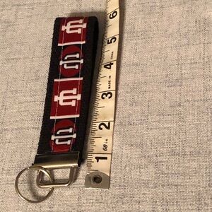 Indiana University National Champions wristlet key chain